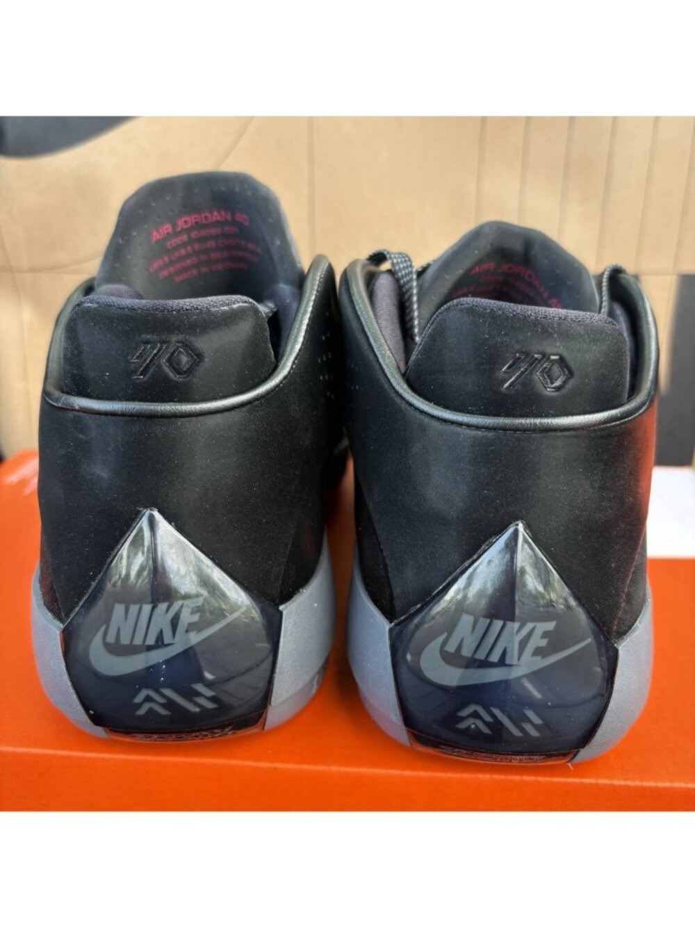 NEW Air Jordan 40 ASW Black Infrared Grey IQ4092-001 Men’s Size 9.5 - Picture 5 of 8